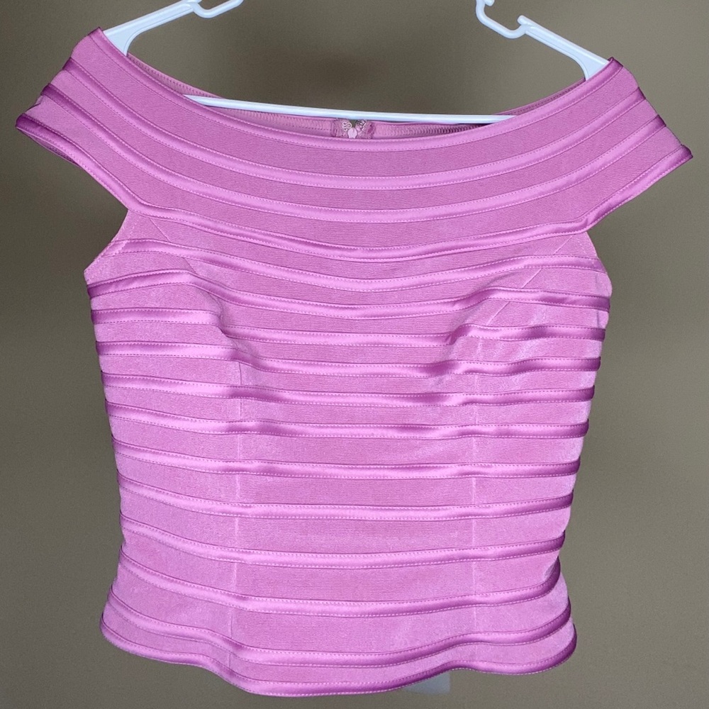 Js Collections Evening Zip Top - Off The Shoulder - image 1